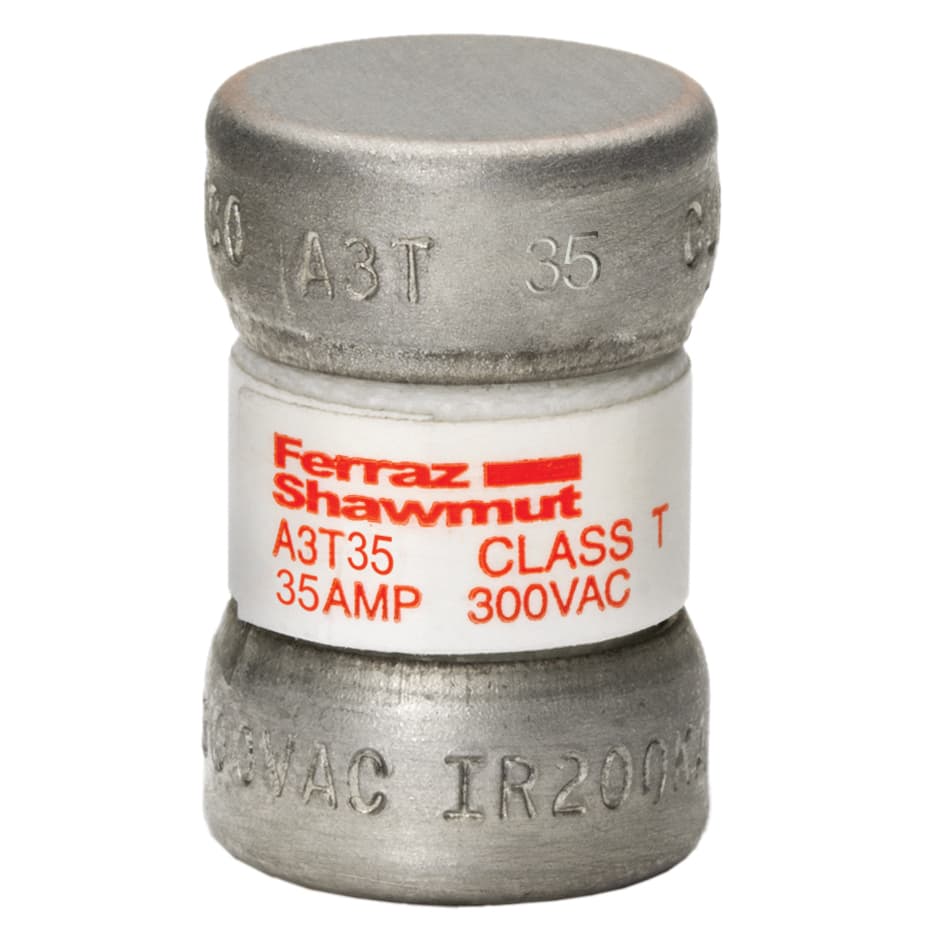 Mersen A3T35 A3T35 Mersen - Fuse A3T - Class T - Fast-Acting 300VAC 160VDC 35A Ferrule Amp-Trap® A3T35 on Advantage Electric Supply