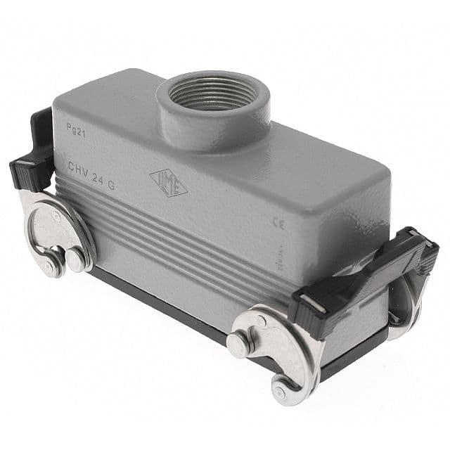 Mencom CMV-16G Insulated, Rectangular Hood, size 104.27, Double Latch with gasket, Top PG21 cable entry CMV-16G on Advantage Electric Supply