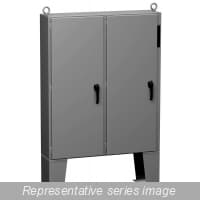 Hammond Manufacturing 2UD726212FFTC N12 Two Door Disconnect encl w/ panel - 72.13 x 62 x 12.13 - Steel/Gray 2UD726212FFTC on Advantage Electric Supply