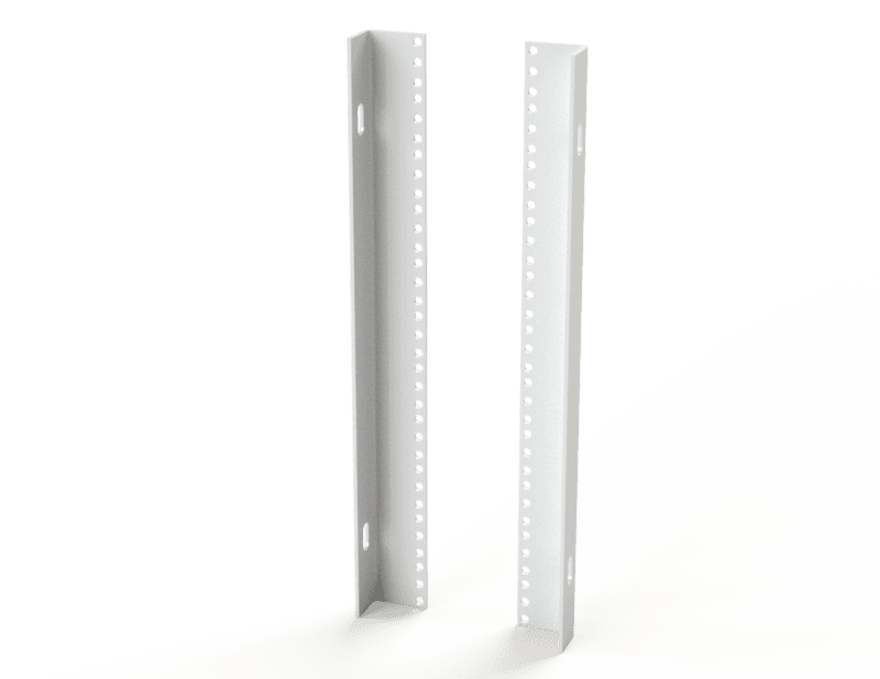 Saginaw Control SCE-60RP19WS Angle, Rack, Height:19.25", Width:1.97", Depth:1.50", Powder coated white SCE-60RP19WS on Advantage Electric Supply