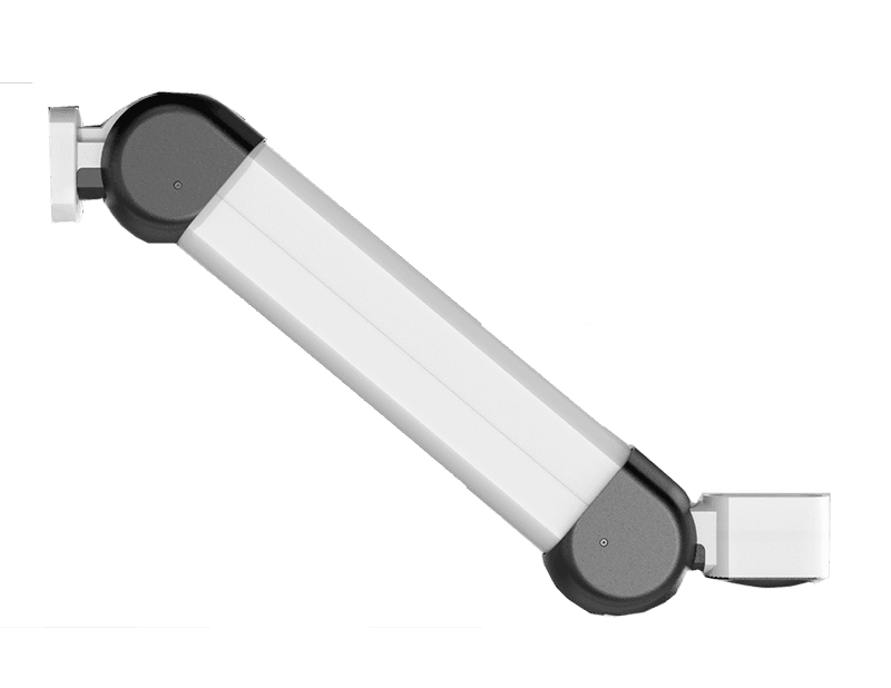 Saginaw Control SCE-SACB31T55 Counter Balance Arm, Height:4.74", Width:3.74", Depth:27.28", RAL 7035 powder coated finish. SCE-SACB31T55 on Advantage Electric Supply