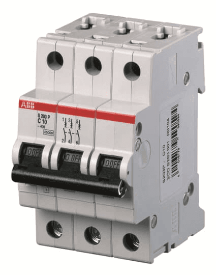 ABB Control S203P-K10 S203P-K10 ABB Control - S203P-K10 Miniature Circuit Breaker - 3P - K - 10 A S203P-K10 on Advantage Electric Supply