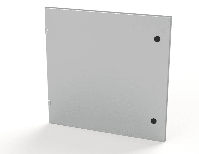 Saginaw Control SCE-WSBTD Door, Workstation Blank Top, Height:23.60", Width:23.88", Depth:0.83", SCE-WSBTD Powder coated RAL 7035 gray. SCE-WSBTD on Advantage Electric Supply