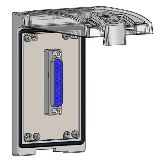 Mencom LP1-DB25 Low Profile Panel Interface Connector with DB25, in a Single Cover Housing LP1-DB25 on Advantage Electric Supply