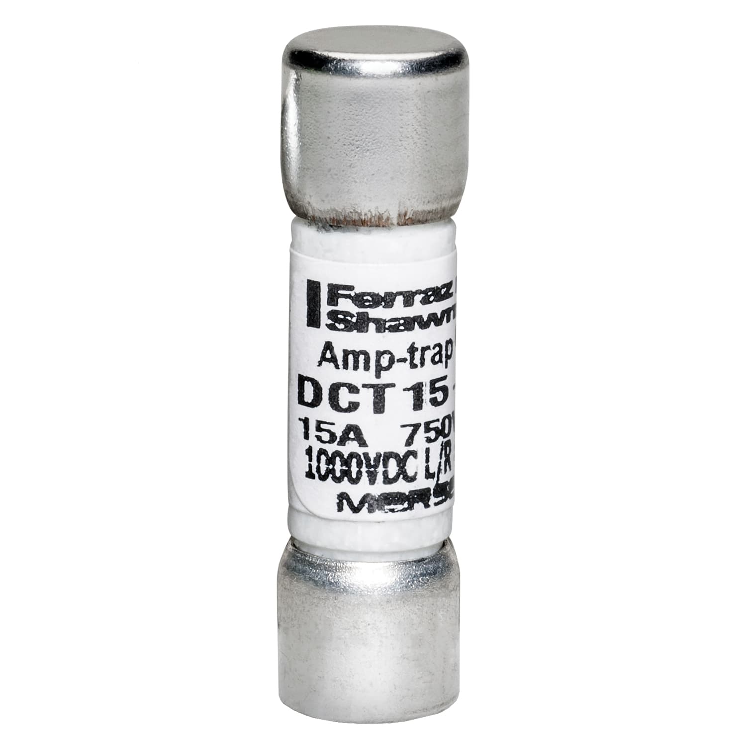 Mersen DCT15-2 DCT15-2 Mersen - Fuse DCT - Midget - Fast-Acting 750VAC 1000VDC 15A Ferrule Amp-Trap® DCT15-2 on Advantage Electric Supply