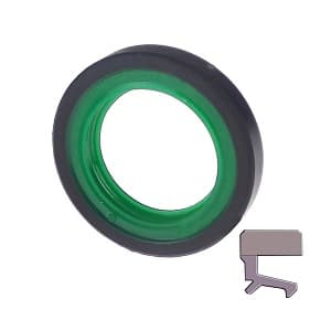 Leeson SD45X55X4 Lip Seal; 45MM Shaft Dia; 55MM Housing Bore; 4MM Nominal Width; Polyurethane Lip; Solid Seal; 4MM Actual Width; Not Spring Loaded; 2 Sealing Lips; No Lip Retainer; Polyamide Case; SD Seal Design Code SD45X55X4 on Advantage Electric Supply