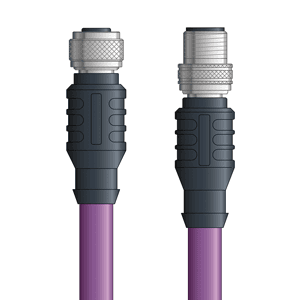 Lapp PB4110104F05 PB4110104F05 - LAPP UNITRONIC® PROFIBUS Cordsets 24 AWG / 1 pair Bus - Violet Polyurethane (PUR) - M12 Male / M12 Female connectors - 5m PB4110104F05 on Advantage Electric Supply