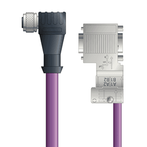Lapp PB4110116S01 PB4110116S01 - LAPP UNITRONIC® PROFIBUS Cordsets 22 AWG / 1 pair Bus - Violet PVC - M12 Female 90 deg / D-sub Master connectors - 1m PB4110116S01 on Advantage Electric Supply