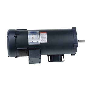 Leeson 108092 Permanent Magnet; 1-1/2HP; S56C Frame Size; 1800 Sync RPM; 180 Voltage; DC; TEFC Enclosure; NEMA Frame Profile; C-Face and Rigid Mounted; Base; 5/8" Shaft Diameter; 3-1/2" Base to Center Height; 16.82" Overall Length; 86.5 Efficiency Full Load 108092 on Advantage Electric Supply