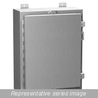 Hammond Manufacturing 1418N4ALK8 N4X Wallmount Encl w/panel - 30 x 24 x 8 - Alum 1418N4ALK8 on Advantage Electric Supply