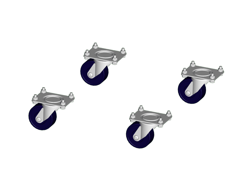 Saginaw Control SCE-CAKS4 Kit, Caster, Height:8.50", Width:9.50", Depth:6.25", SCE-CAKS4 on Advantage Electric Supply