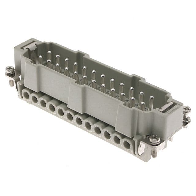 Mencom CNEM-24TN Standard, CNE series, Male Rectangular Insert, size 104.27, 24 pin, 16 amp, Screw, (25-48) CNEM-24TN on Advantage Electric Supply