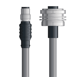 Lapp DN4110080S10 DN4110080S10 - LAPP UNITRONIC® DeviceNet Cordsets 15 & 18 AWG / 1 + 1 pair Bus - Gray PVC - M12 Male / 7/8 in Female Bulkhead connectors - 10m DN4110080S10 on Advantage Electric Supply