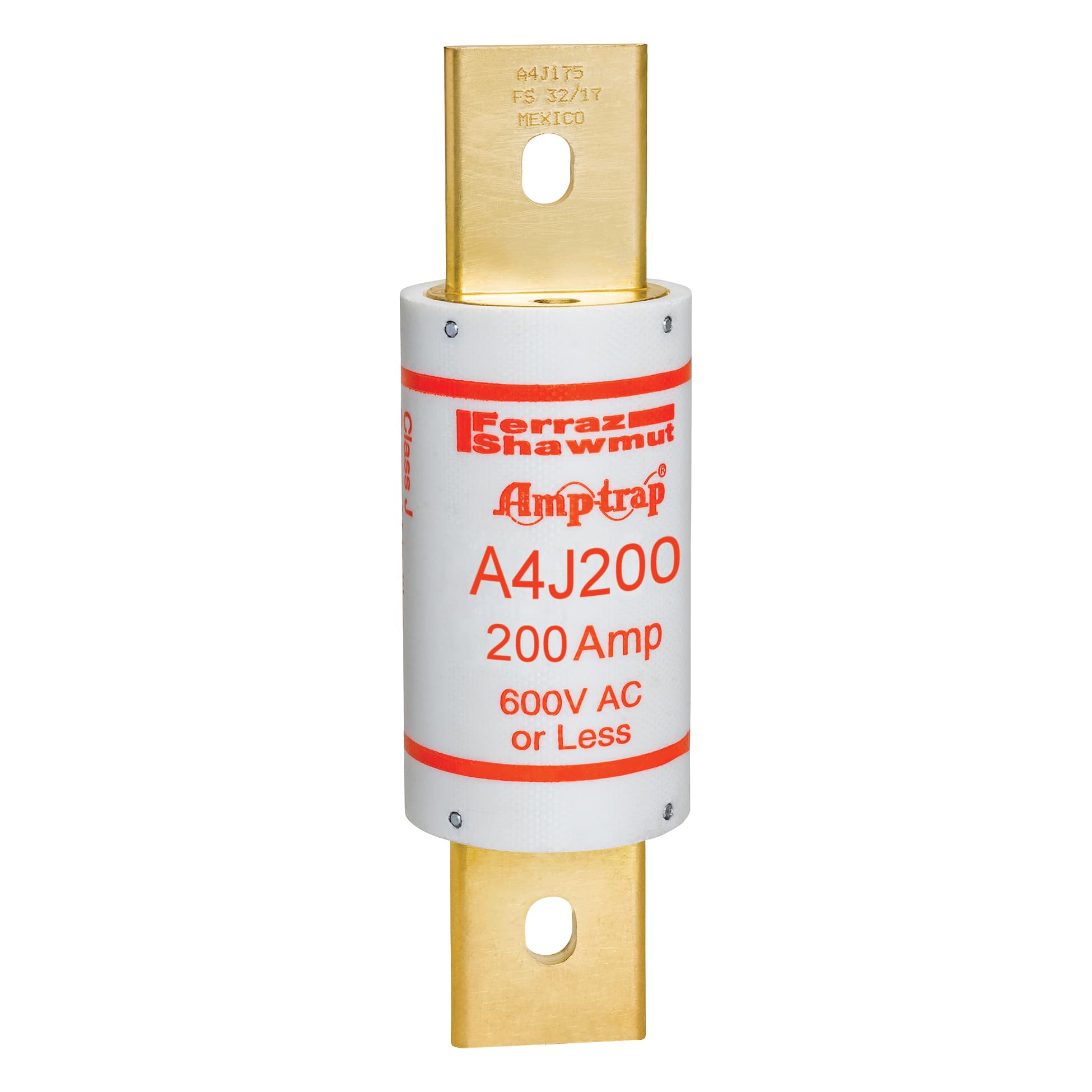 Mersen A4J200 A4J200 Mersen - Fuse A4J - Class J - Fast-Acting 600VAC 300VDC 200A Blade Amp-Trap® A4J200 on Advantage Electric Supply