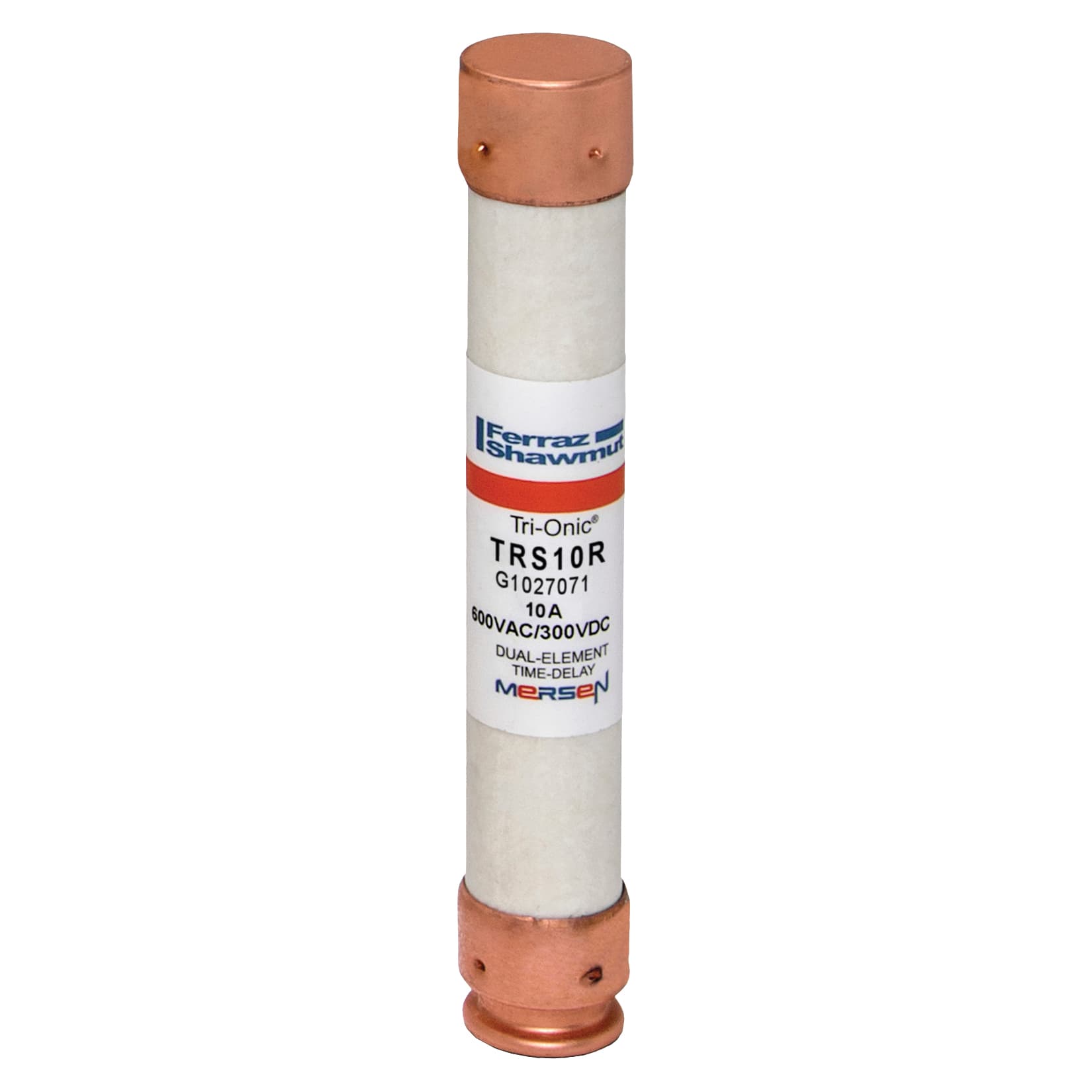 Mersen TRS10R TRS10R Mersen - Fuse TRS-R - Class RK5 - Time-Delay 600VAC 600VDC 10A Ferrule Tri-Onic® TRS10R on Advantage Electric Supply
