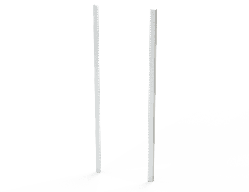 Saginaw Control SCE-72RP24F5 Angle, Rack, Height:61.25", Width:2.00", Depth:1.50", Powder Coated White SCE-72RP24F5 on Advantage Electric Supply