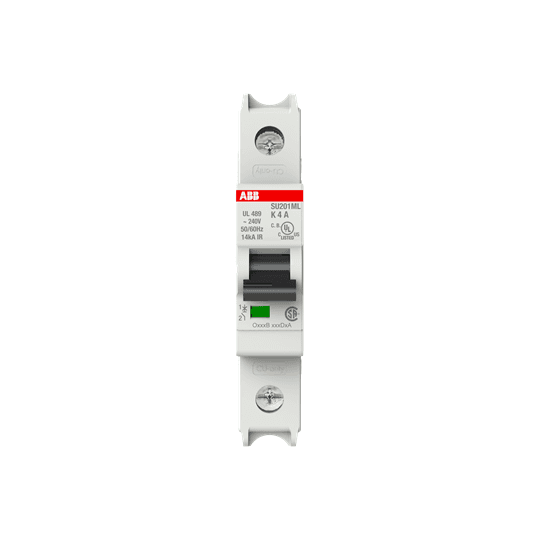 ABB Control SU201ML-K4 SU201ML-K4 ABB Control - MCB SU200ML 1P K 4A UL 489 SU201ML-K4 on Advantage Electric Supply