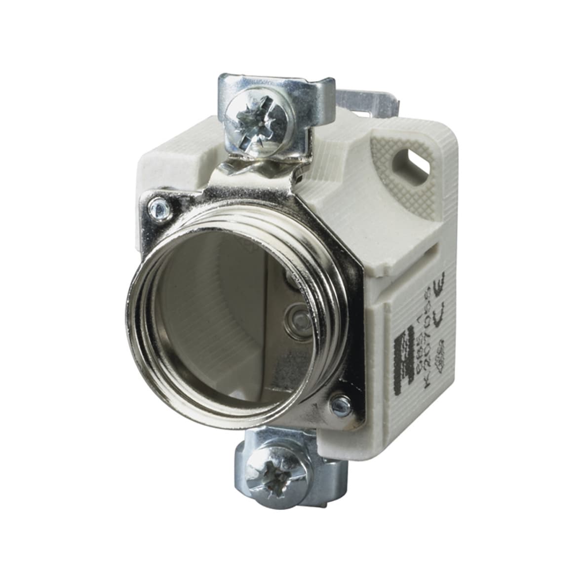 Mersen K207055 K207055 Mersen - DIN Fuse base Size DII 500VAC 500VDC 25A 1-Pole without touch protection DIN Rail mounting K207055 on Advantage Electric Supply