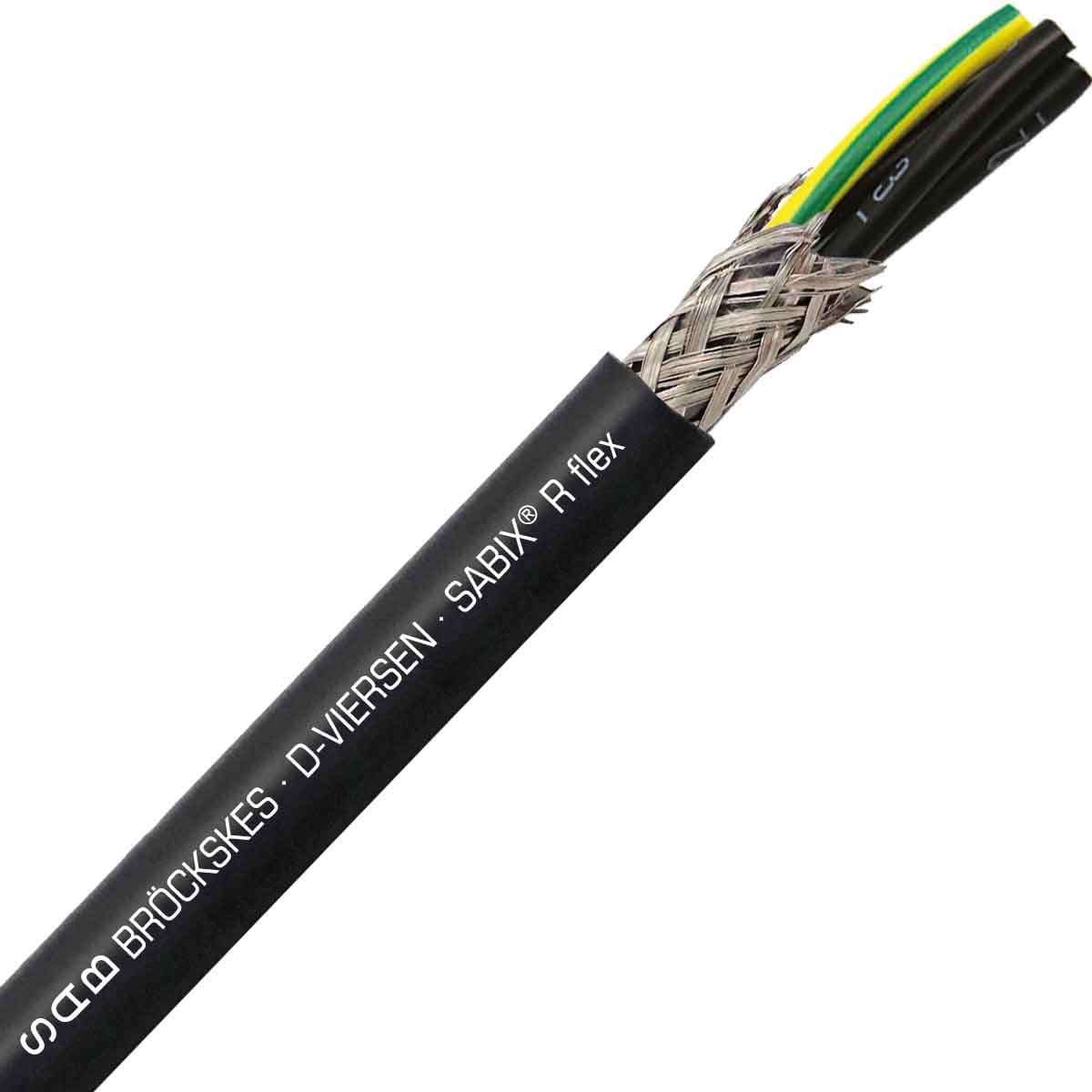 SAB 66701207 SABIX R flex - 18 AWG/7c, shielded halogen-free flame retardant continuously flexible rail cable, CE, RoHS 66701207 on Advantage Electric Supply