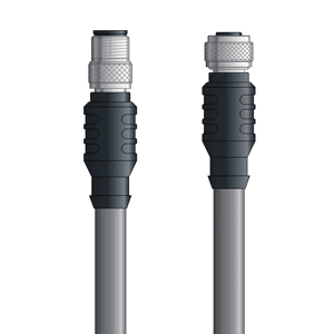 Lapp DN4110023S02 DN4110023S02 - LAPP UNITRONIC® DeviceNet Cordsets 15 & 18 AWG / 1 + 1 pair Bus - Gray PVC - M12 Male / M12 Female connectors - 2m DN4110023S02 on Advantage Electric Supply