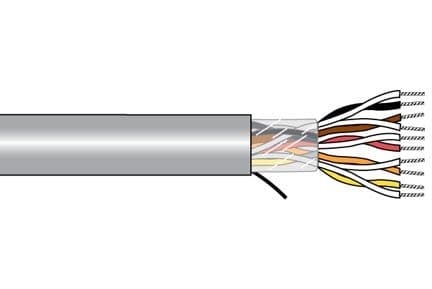 Alpha Wire 5036C SL005 Alpha Xtra-Guard®1 Unshielded Multipair Cable - 18 AWG 6 Pair - Slate - 300V - 100 ft 5036C SL005 on Advantage Electric Supply