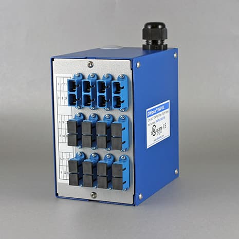 DINSpace SNAPXL-24SC-SM DINSpace SNAP XL Compact Fiber Optic Patch Panel with 12ea. SC/SC Singlemode Duplex Fiber Adapters, UL/CE.Compact DIN-Rail or surface mount fiber optic patch panel. Compact size allows minimum space requirements within control cabinetry. Device includes a SNAPXL-24SC-SM on Advantage Electric Supply