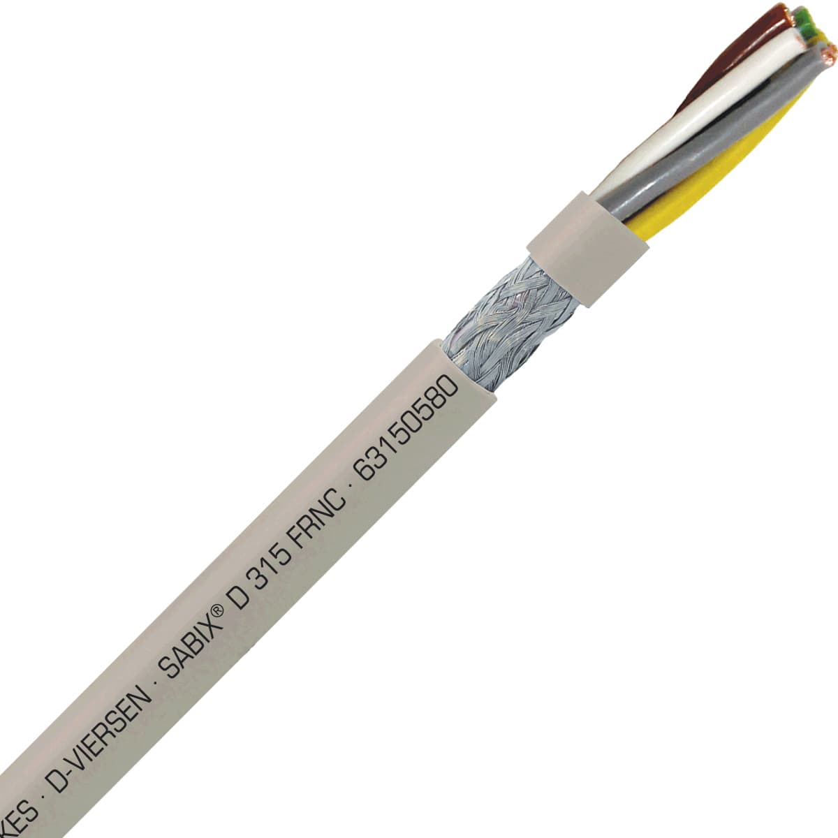 SAB 63150580 SABIX D 315 FRNC -18 AWG/5c, halogen-free flame retardant flexible SABIX data cable, CE, RoHS 63150580 on Advantage Electric Supply