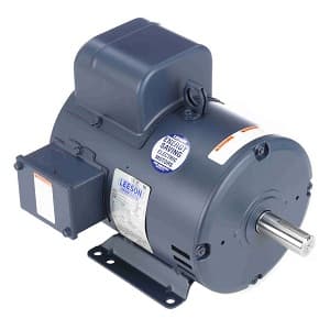 Leeson 131536 General Purpose; 2HP; 182T Frame Size; 1800 Sync RPM; 115/208-230 Voltage; AC; DP Enclosure; NEMA Frame Profile; Single Phase; 60 Hertz; Rigid; Base; 1-1/8" Shaft Diameter; 4-1/2" Base to Center of Shaft; 13.19" Overall Length 131536 on Advantage Electric Supply