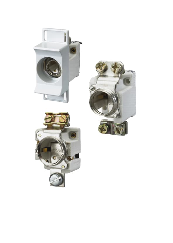 Mersen K214024 K214024 Mersen - DIN Fuse base Neozed Size D03 400VAC 100A 1-Pole with touch prot. Screw mounting Clamp Strap / Screw K214024 on Advantage Electric Supply