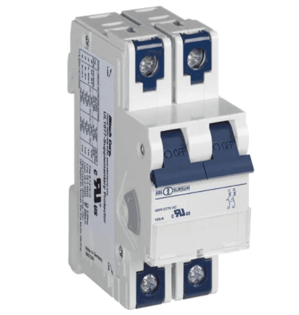 Altech Corp. 2D50UR Supplementary Protector 50A, 2 Pole, 480Y/277V AC, D Trip, UL1077 2D50UR on Advantage Electric Supply