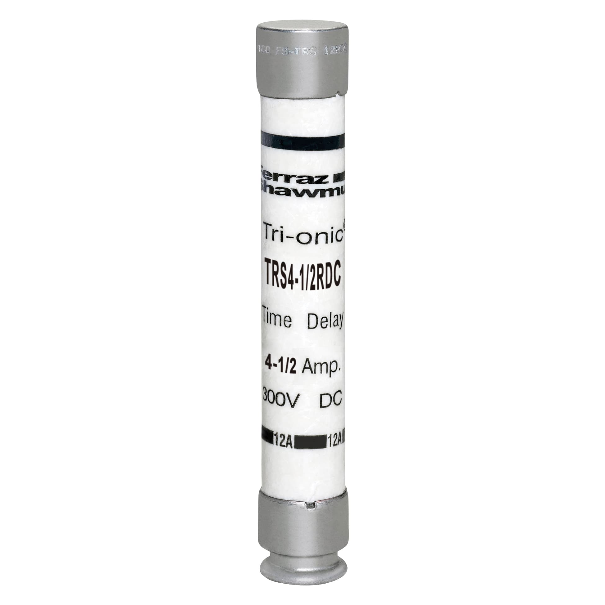 Mersen TRS4-1/2RDC TRS4-1/2RDC Mersen - Fuse TRS-RDC - Class RK5 - Time-Delay 300VDC 4.5A Ferrule Tri-Onic® TRS4-1/2RDC on Advantage Electric Supply