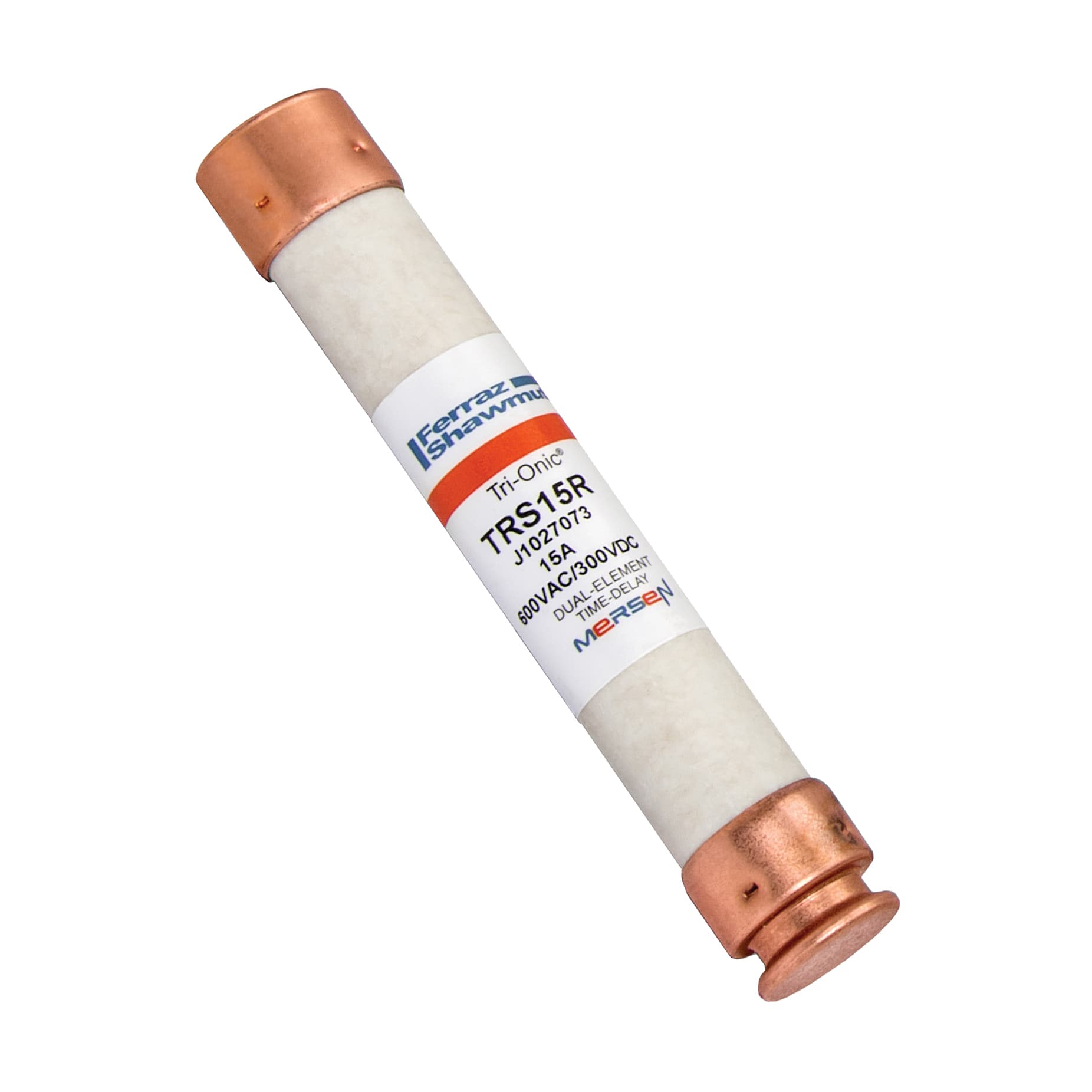 Mersen TRS15R TRS15R Mersen - Fuse TRS-R - Class RK5 - Time-Delay 600VAC 300VDC 15A Ferrule Tri-Onic® TRS15R on Advantage Electric Supply