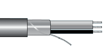 Alpha Wire 2401C SL005 Alpha Essentials Multi-Conductor Cable - Foil Shield - 22 AWG 2 Conductor - Gray - 300V - 100ft - Alpha 2401C SL005 2401C SL005 on Advantage Electric Supply