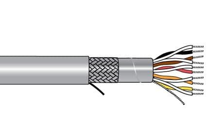 Alpha Wire 5279C SL002 Alpha Xtra-Guard®1 SupraShield Multipair Cable - 24 AWG 9 Pair - Slate - 300V - 500 ft 5279C SL002 on Advantage Electric Supply