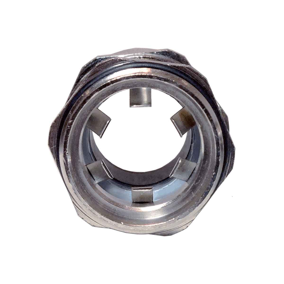 SAB EP2-48L SAB EP2-48L Nickel Plated Brass EMC-2 Grounding Gland with longer PG 48 threads EP2-48L on Advantage Electric Supply