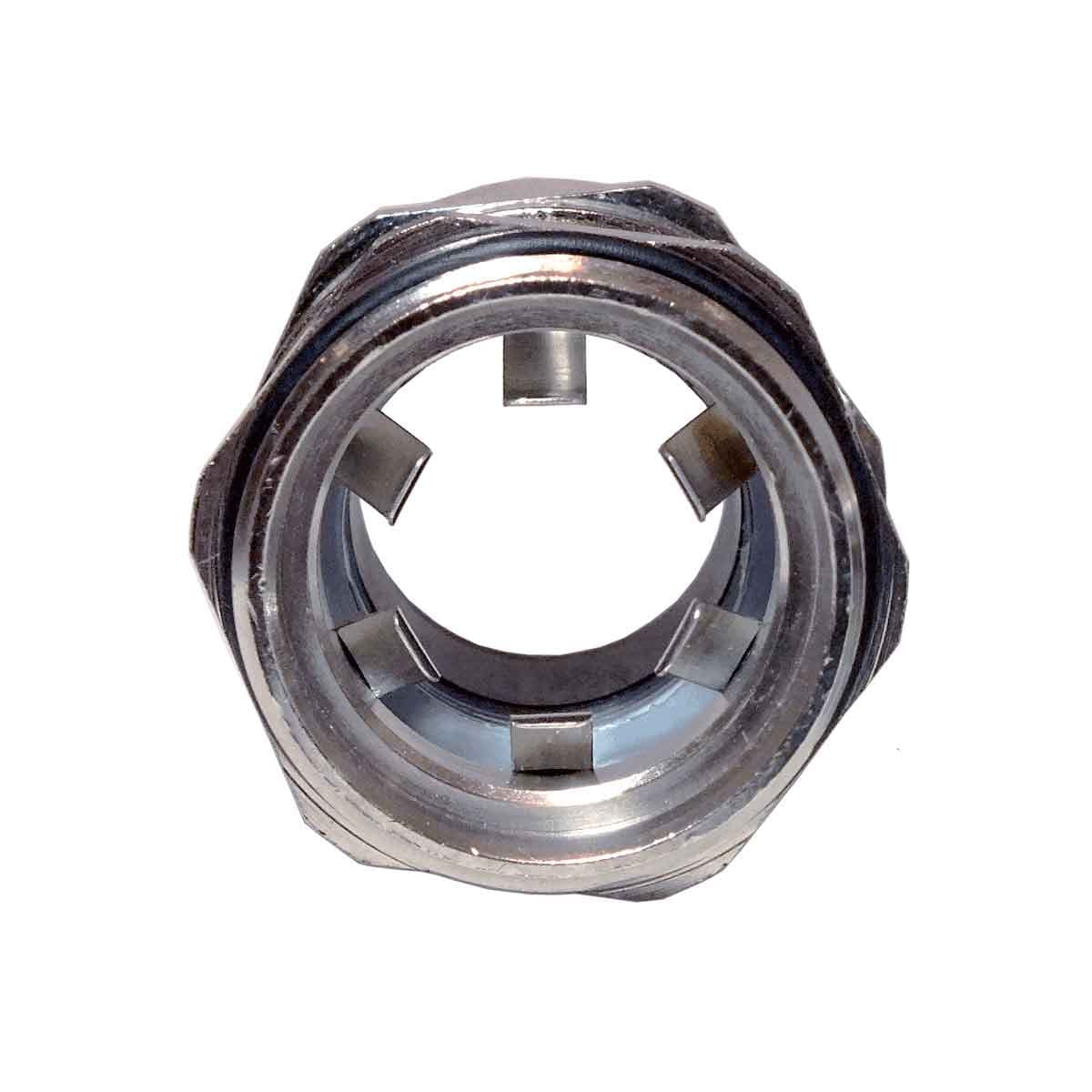 SAB EM2-32L SAB EM2-32L Nickel Plated Brass EMC-2 Grounding Gland with longer M32 threads EM2-32L on Advantage Electric Supply