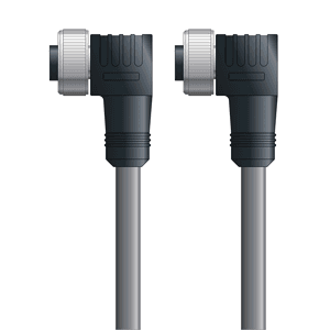 Lapp DN4110057F02 DN4110057F02 - LAPP UNITRONIC® DeviceNet Cordsets 14 & 18 AWG / 1 + 1 pair Bus - Gray PVC - 7/8 in Female 90 deg / 7/8 in Female 90 deg connectors - 2m DN4110057F02 on Advantage Electric Supply