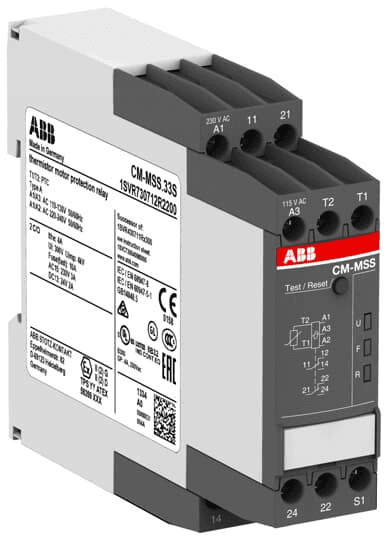 ABB Control 1SVR730712R2200 1SVR730712R2200 ABB Control - CM-MSS.33S THERMISTOR RELAY 1SVR730712R2200 on Advantage Electric Supply