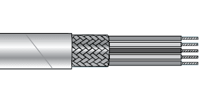 Alpha Wire 1243 SL002 Alpha Essentials Multi-Conductor Cable - Braid Shield - 22 AWG & 22 AWG 3 Conductor - Gray - 300V - 500ft - Alpha 1243 SL002 1243 SL002 on Advantage Electric Supply