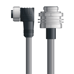 Lapp DN4110016F02 DN4110016F02 - LAPP UNITRONIC® DeviceNet Cordsets 14 & 18 AWG / 1 + 1 pair Bus - Gray PVC - 7/8 in Female 90 deg / 7/8 in Male Bulkhead connectors - 2m DN4110016F02 on Advantage Electric Supply