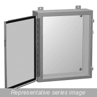Hammond Manufacturing 1418B10 N12 Wallmount Encl w/panel - 16 x 12 x 10 - Steel/Gray 1418B10 on Advantage Electric Supply