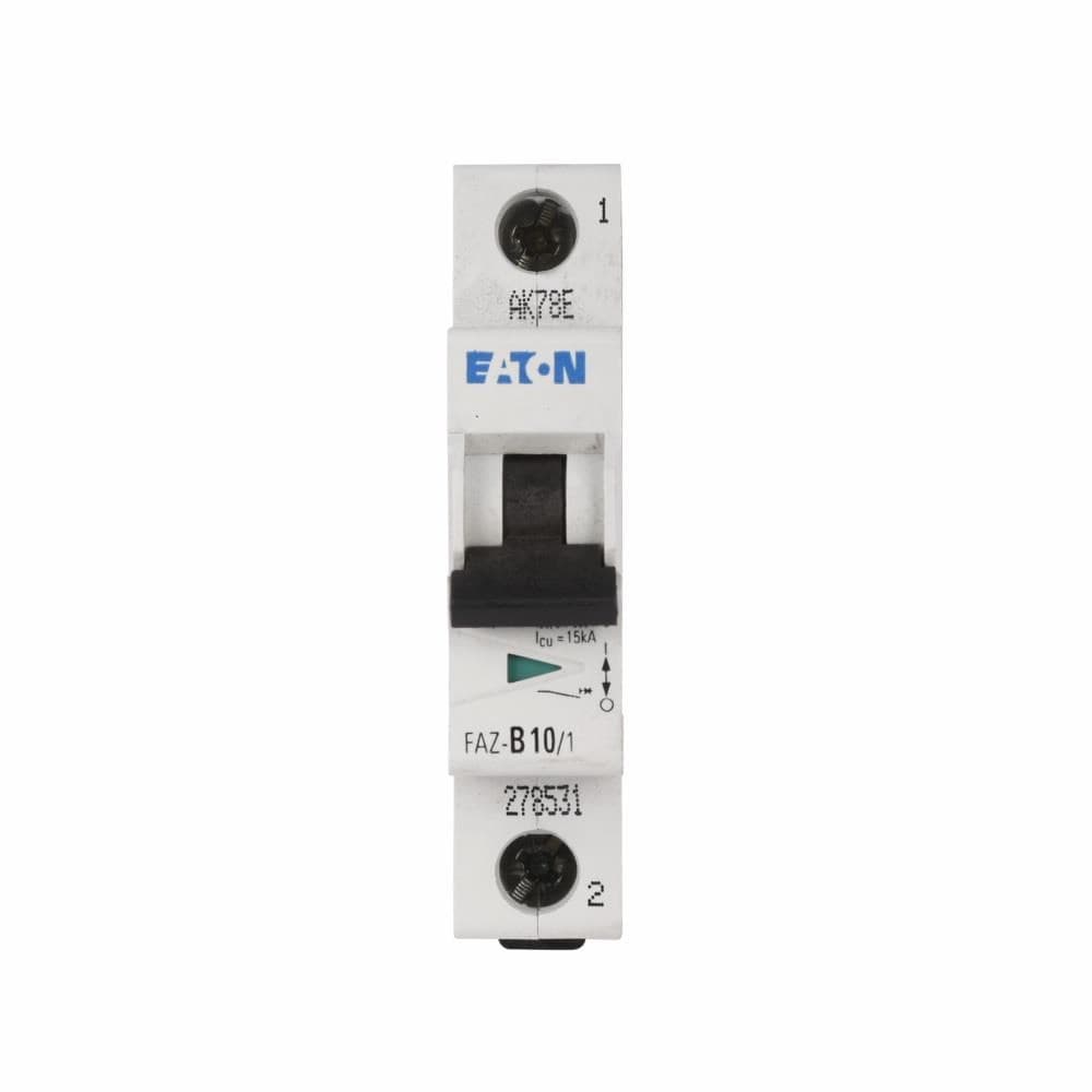 Eaton FAZ-C35/1-NA-SP Eaton FAZ branch protector,UL 489 Industrial miniature circuit breaker - supplementary protector,Single package,Medium levels of inrush current are expected,35 A,10 kAIC,Single-pole,277 V,5-10X /n,Q38,50-60 Hz,Screw terminals,C Curve FAZ-C35/1-NA-SP on Advantage Electric Supply