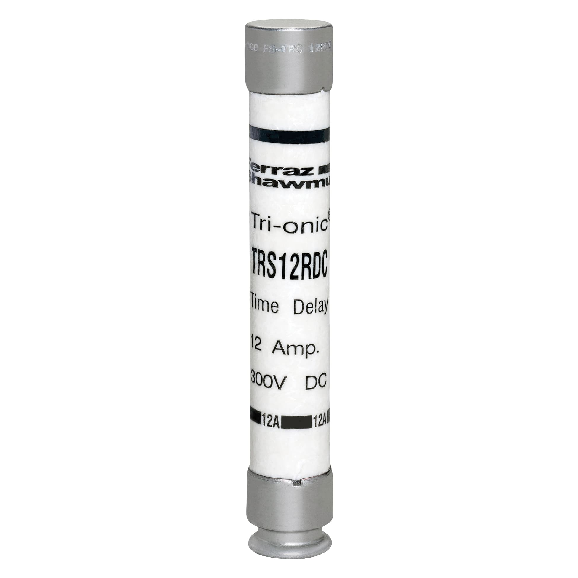 Mersen TRS12RDC TRS12RDC Mersen - Fuse TRS-RDC - Class RK5 - Time-Delay 300VDC 12A Ferrule Tri-Onic® TRS12RDC on Advantage Electric Supply