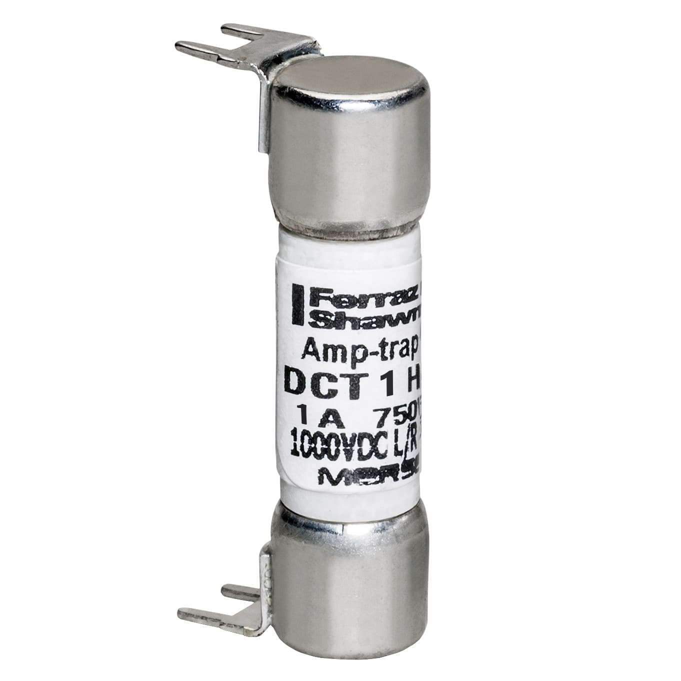 Mersen DCT1-H DCT1-H Mersen - Fuse DCT - Midget - Fast-Acting 750VAC 1000VDC 1A Double Hole Mount Amp-Trap® DCT1-H on Advantage Electric Supply
