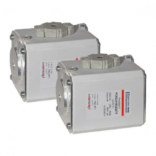 Mersen T076170 T076170 Mersen - High performance square body fuse-link Protistor® Size 93 aR 1500VAC IEC 500A With Striker Flush ends metric threads T076170 on Advantage Electric Supply