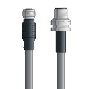 Lapp DN4110035F05 DN4110035F05 - LAPP UNITRONIC® DeviceNet Cordsets 14 & 18 AWG / 1 + 1 pair Bus - Gray PVC - M12 Female / M12 Male Bulkhead connectors - 5m DN4110035F05 on Advantage Electric Supply