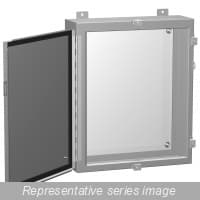 Hammond Manufacturing 1418N4C6 N4 Wallmount Encl w/panel - 20 x 16 x 6 - Steel/Gray 1418N4C6 on Advantage Electric Supply