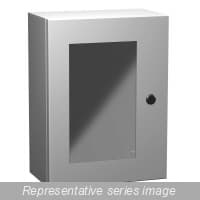 Hammond Manufacturing EN4SD20166WGY N4,12 Eclipse Window Door encl. - 20 x 16 x 6 - Steel/Gray EN4SD20166WGY on Advantage Electric Supply