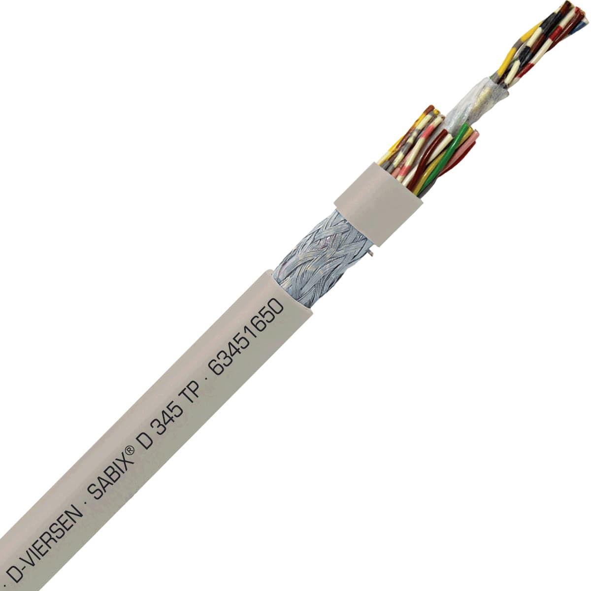 SAB 63451650 SABIX D 345 FRNC TP - 20 AWG/16pr, halogen-free flame retardant paired data cable, CE, RoHS 63451650 on Advantage Electric Supply