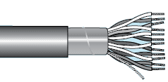 Alpha Wire 6209C SL001 Alpha Essentials Multi-Pair Cable - Foil Shield - 24 AWG 9 Pair - Gray - 300V - 1000ft - Alpha 6209C SL001 6209C SL001 on Advantage Electric Supply